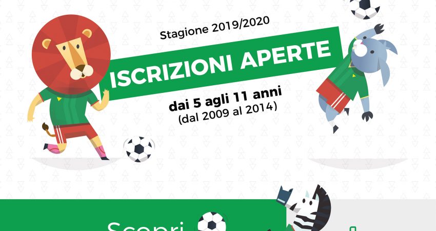 APERTE LE ISCRIZIONI PER LA STAGIONE 2019/2020