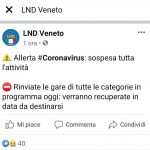 Allarme Coronavirus (malattia COVID-19)