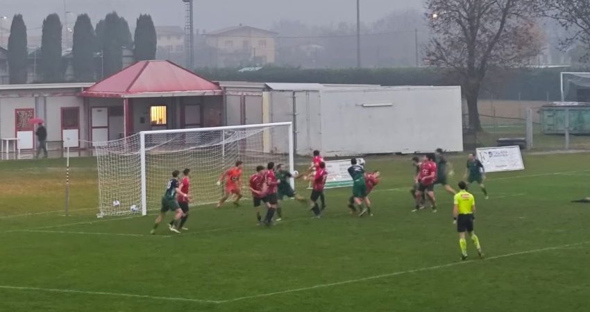Sotto il diluvio il Portomansuè cade 2-0 con il Caerano