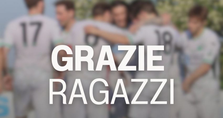 Grazie ragazzi: il saluto ai giocatori in uscita