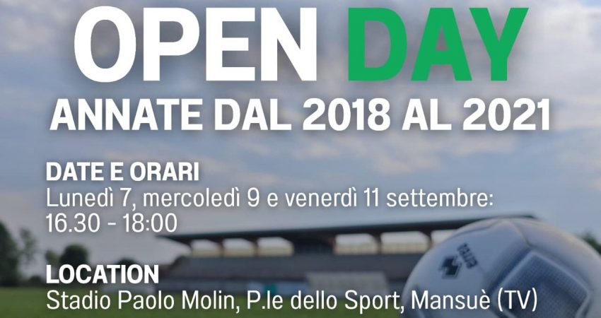 Open Day Portomansuè: appuntamento dedicato alle annate dal 2018 al 2021